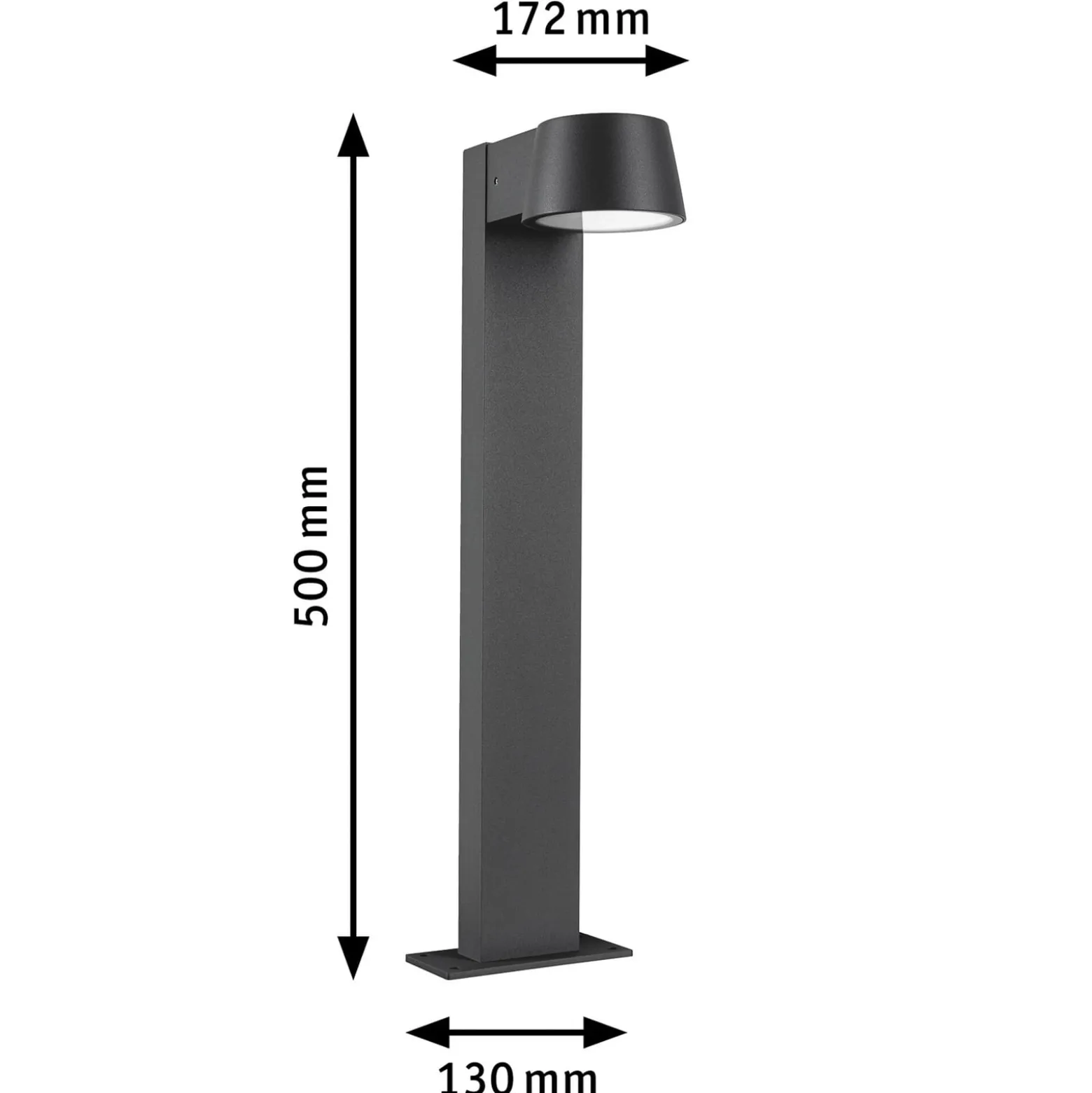 Paulmann Capea LED-Wegeleuchte, anthrazit, Aluminium