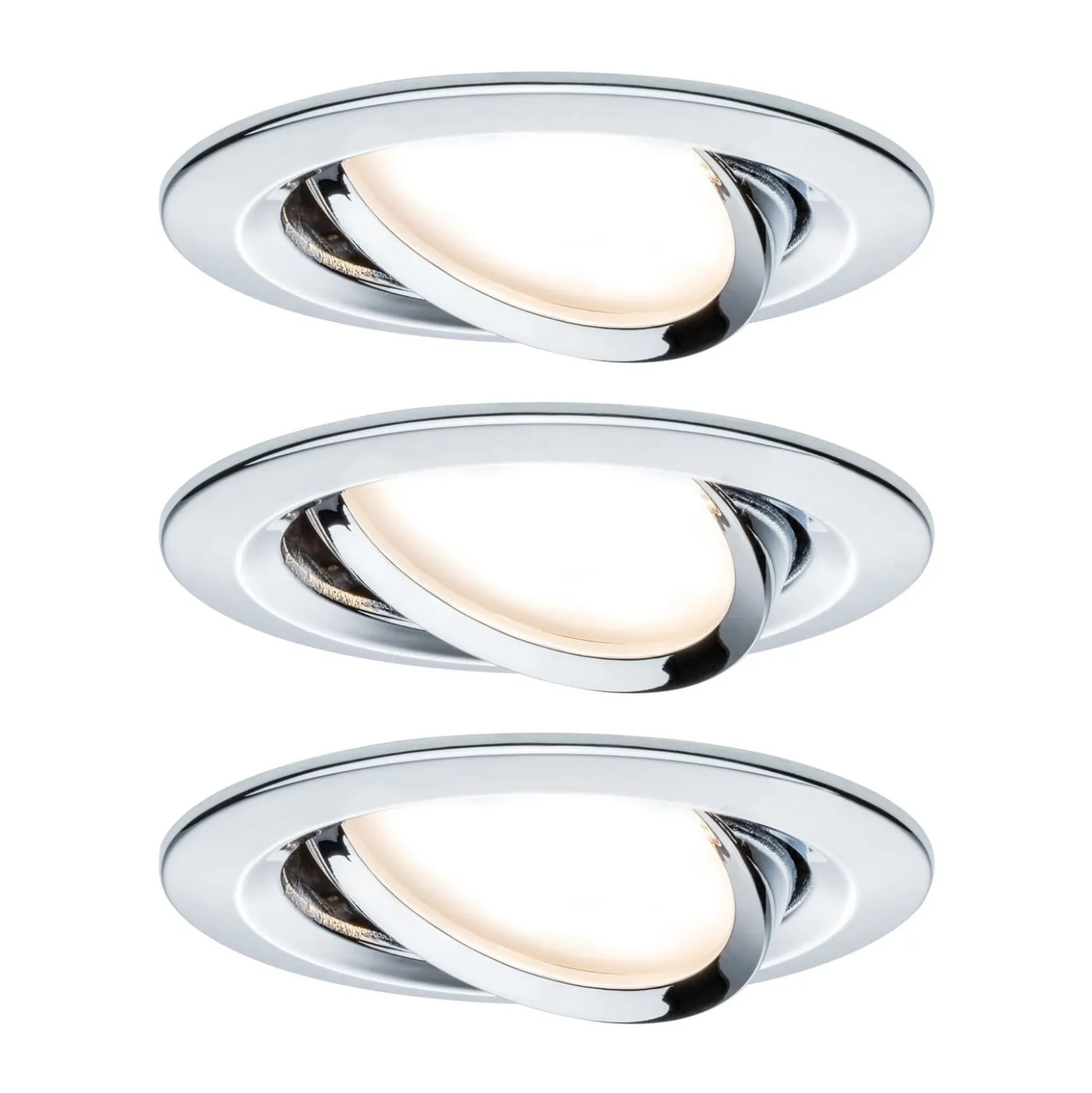 Paulmann Coin Slim LED-Einbau chrom dimmbar 3er