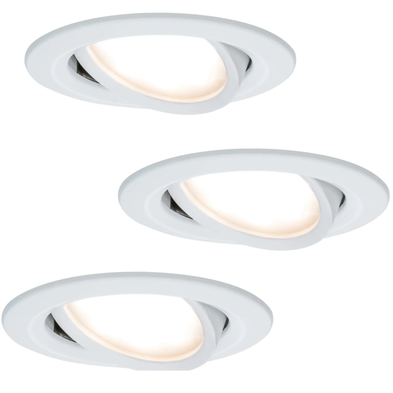 Paulmann Coin Slim LED-Einbauleuchte IP23 weiß 3er