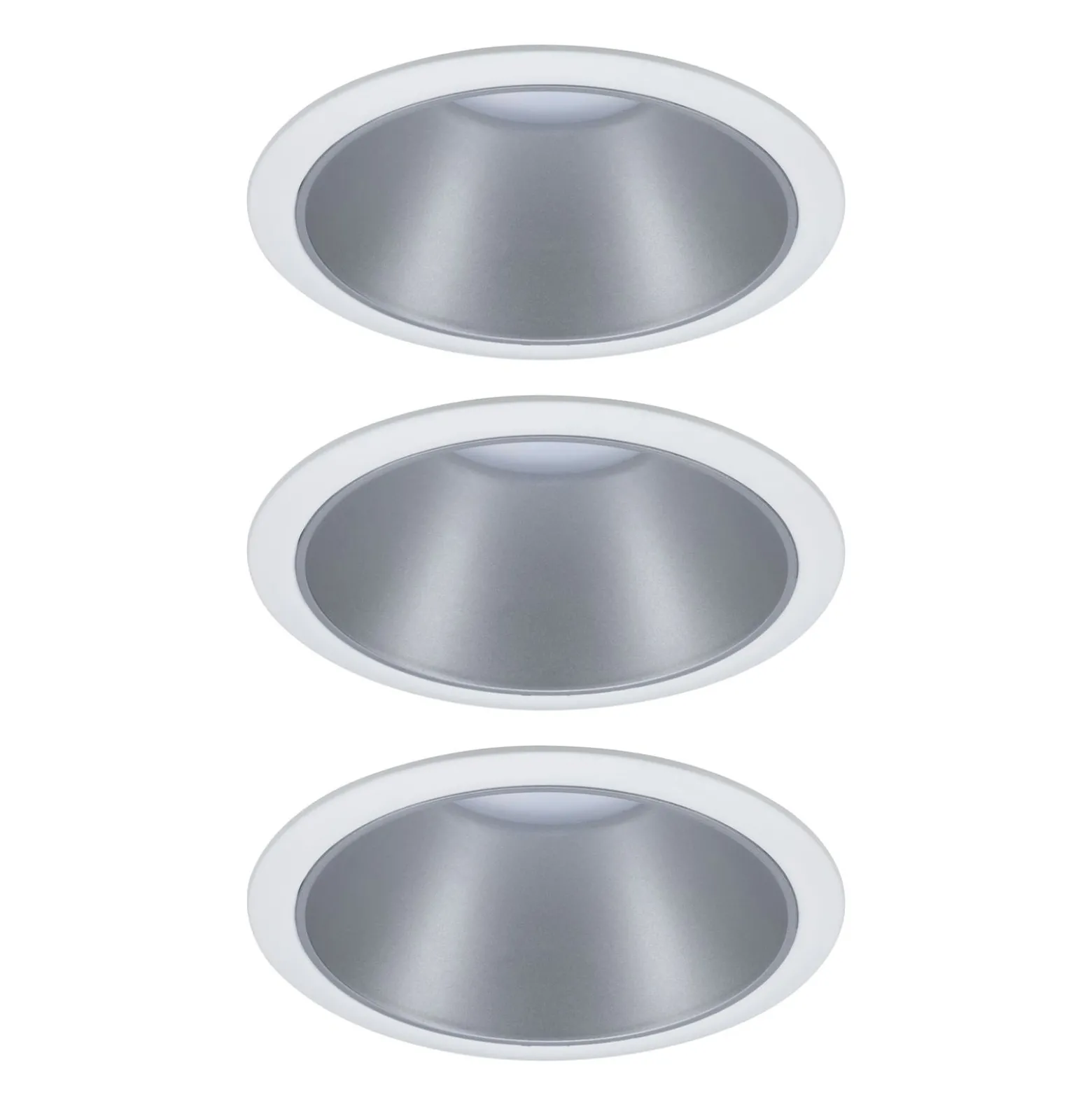 Paulmann Cole LED-Spotlight silber-weiß 3er-Set