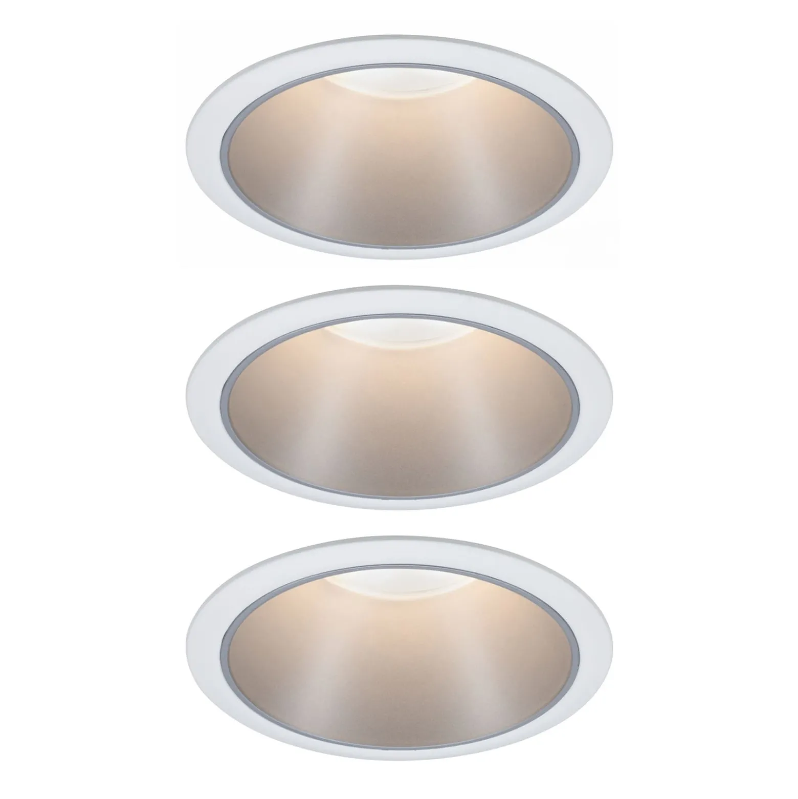 Paulmann Cole LED-Spotlight silber-weiß 3er-Set