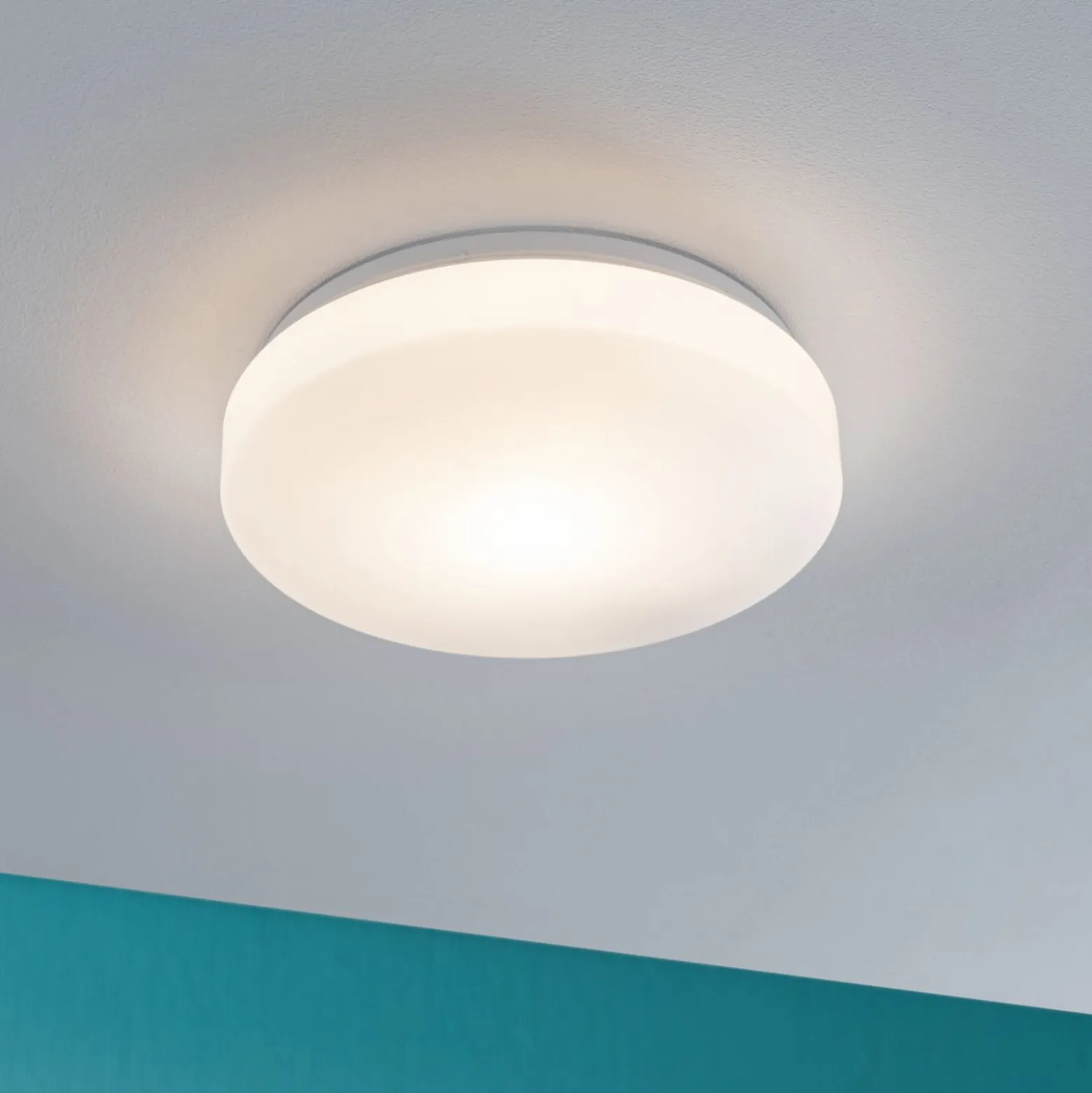 Paulmann Deckenleuchte Axin, Ø 26 cm, weiß, IP44, E27