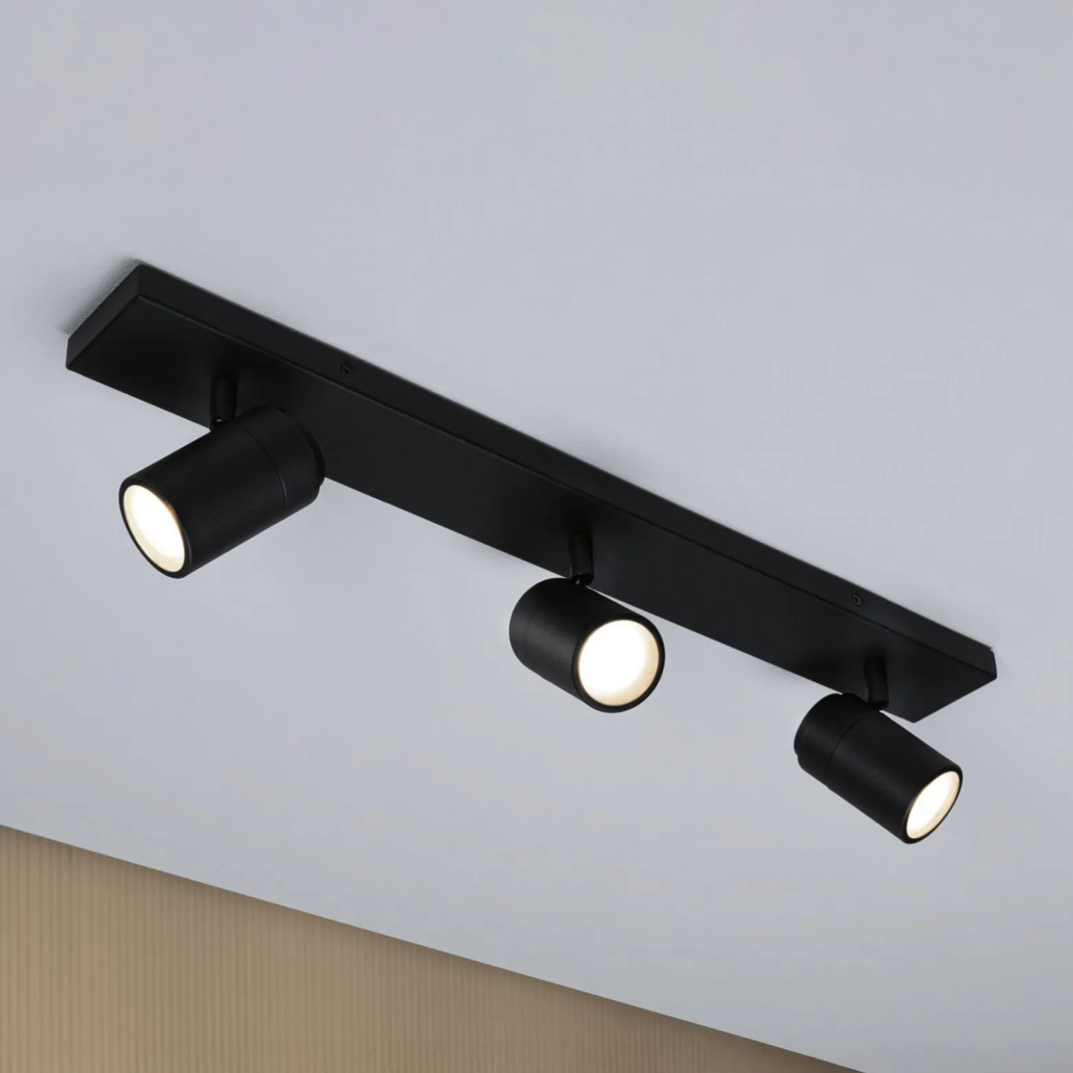 Paulmann Deckenstrahler Zyli schwarz Länge 60 cm 2-flg. IP44