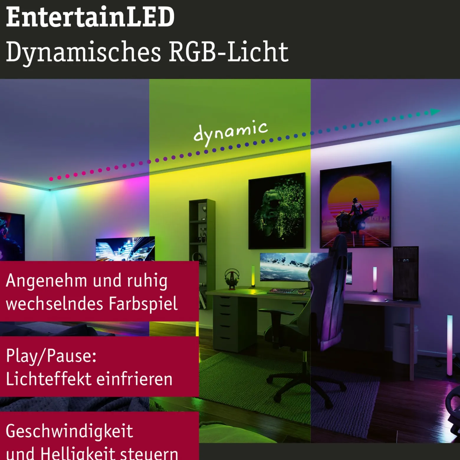 Paulmann EntertainLED LED-Strip, RGB, Set, 1,5m