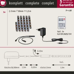 Paulmann EntertainLED LED-Strip, RGB, Set, 1,5m
