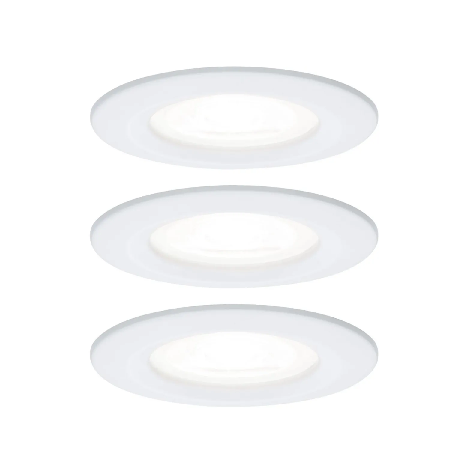 Paulmann 3er Spot Nova rund weiß starr IP44 GU10 4000K