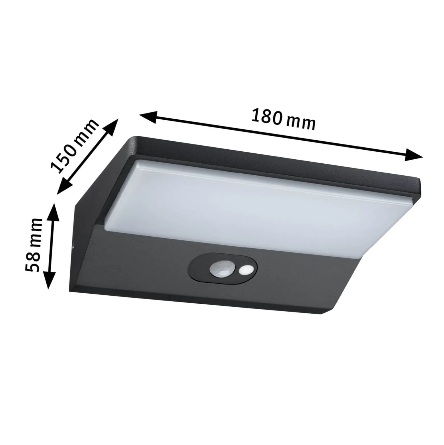 Paulmann House LED-Wandleuchte, Sensor Tiefe 15 cm