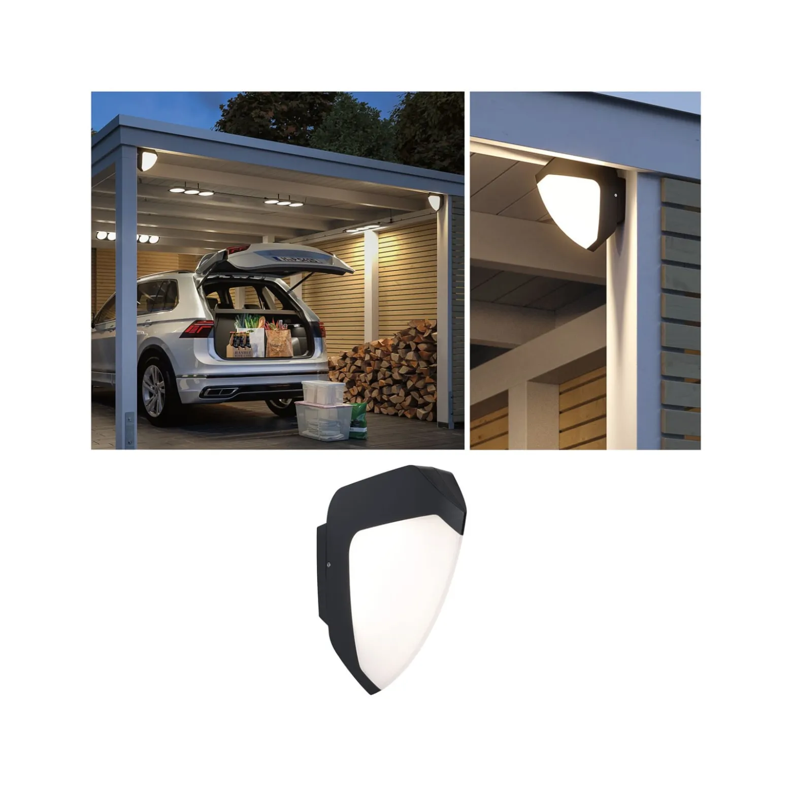 Paulmann Ikosea Sensor-Außenwandleuchte LED 3.000K