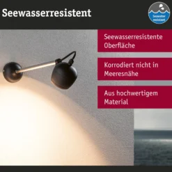 Paulmann Kikolo LED-Außenwandstrahler Ausleger 60°