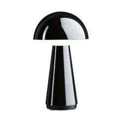 Paulmann LED-Akku-Tischlampe Onzo, schwarz, Kunststoff, IP44