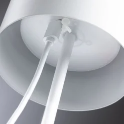 Paulmann LED-Akku-Tischleuchte Tuni, weiß, Kunststoff, IP44