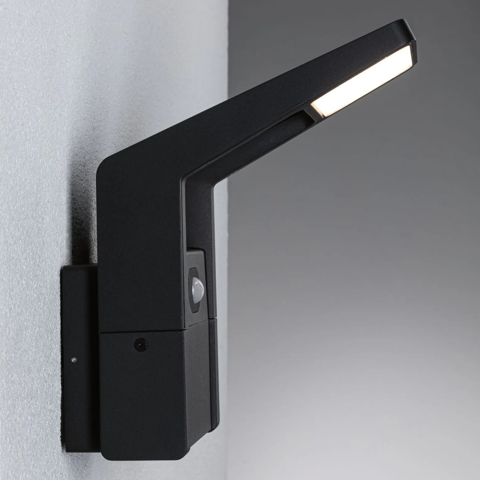 Paulmann LED-Außenwandleuchte Juntea, Alu, anthrazit, Sensor