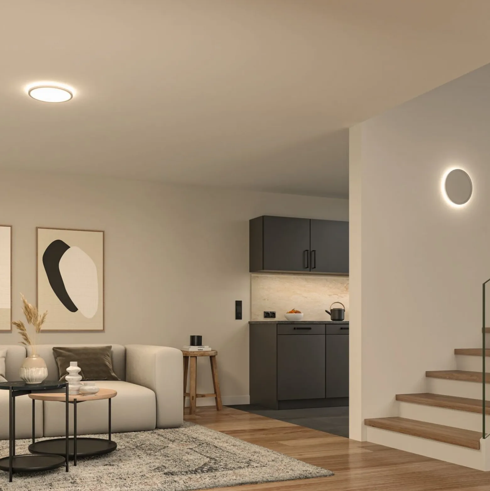 Paulmann LED-Deckenlampe Atria Shine, weiß, Ø 29 cm 3.000 K
