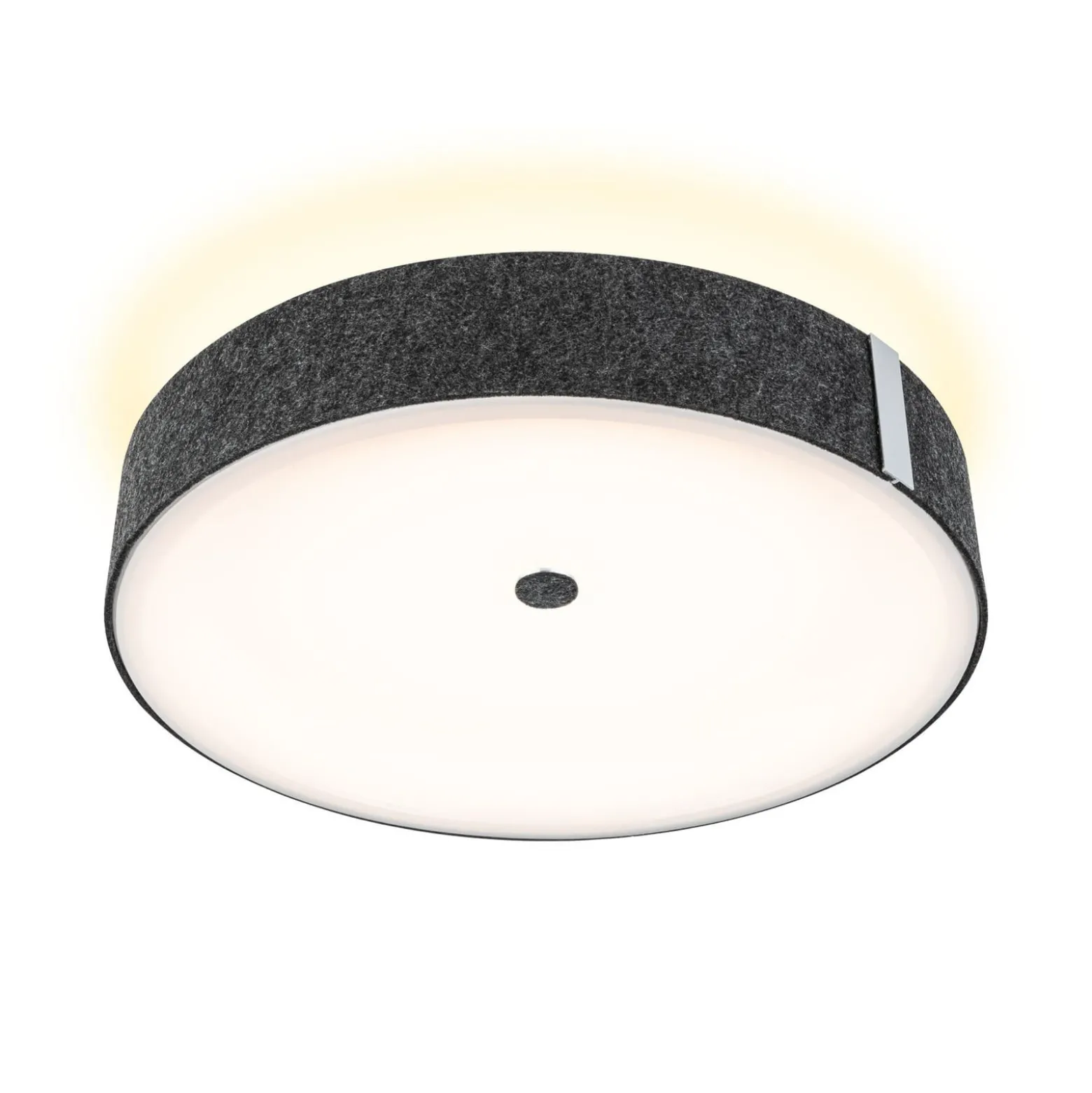 Paulmann LED-Deckenlampe Malika, anthrazit, Filz, 3-step-dim