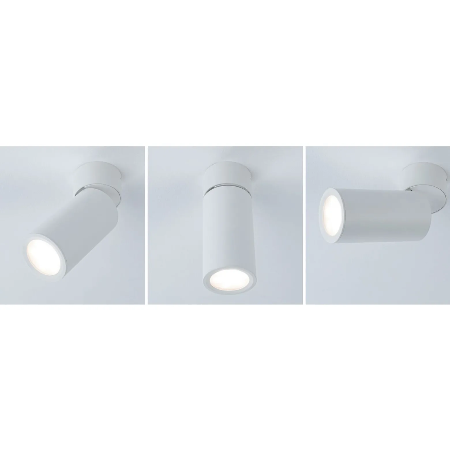 Paulmann LED-Deckenlampe Turnal Coin weiß, Metall, 2.700 K
