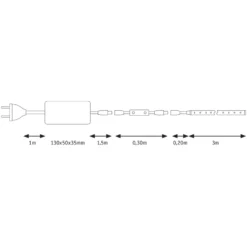 Paulmann LED-Dekoleuchte SimpLED 3 m, 4.000 K