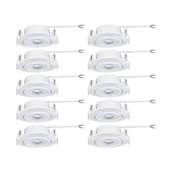 Paulmann LED-Einbaulampe, weiß Ø 8 cm 4,8 W ein/aus 10er-Set