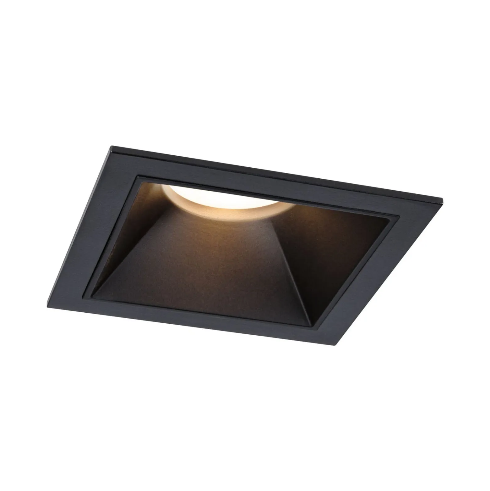 Paulmann LED-Einbauspot Cole Coin schwarz eckig IP44 dim 3er