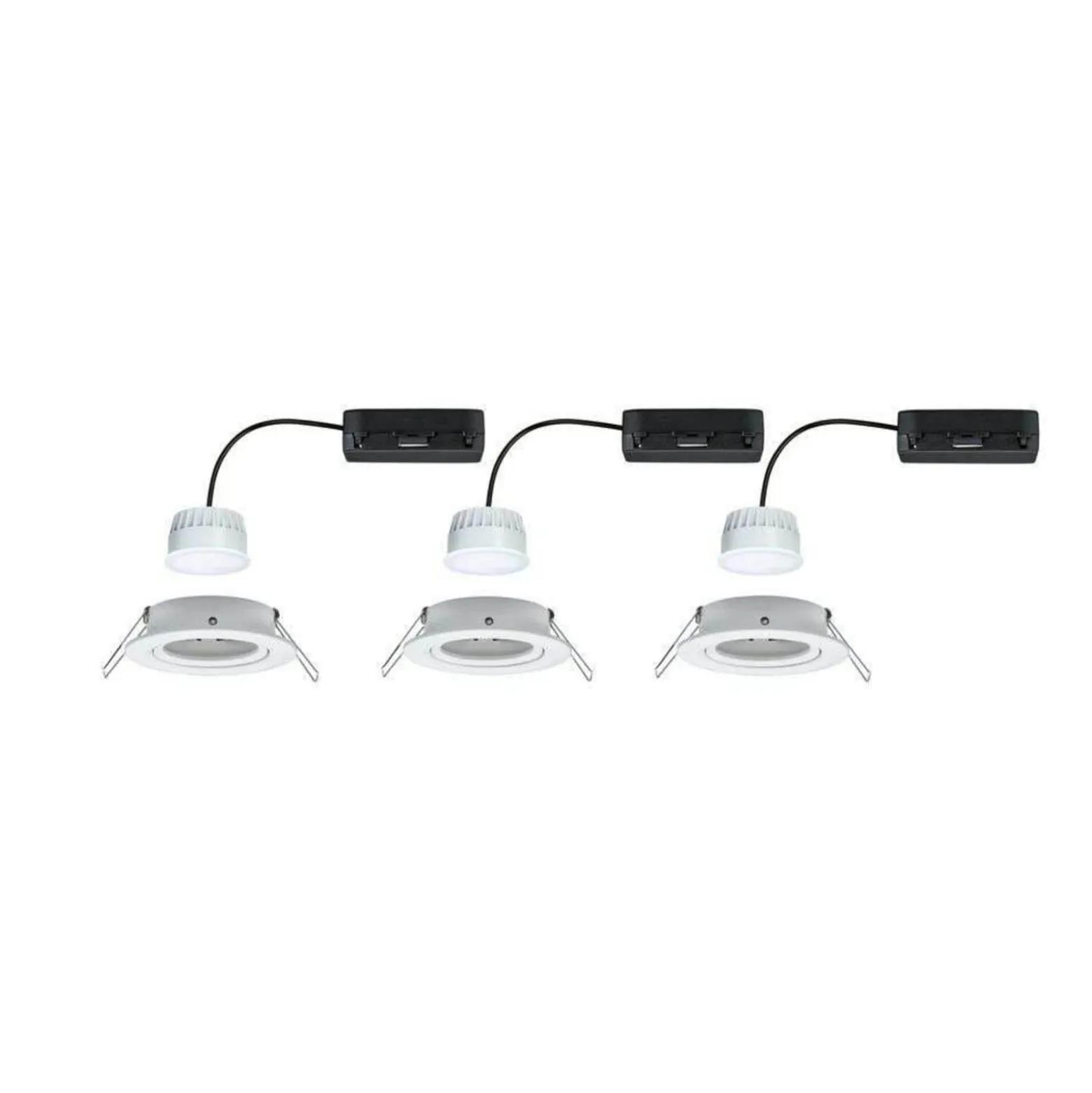 Paulmann LED-Einbauspot Nova Coin Smart weiß CCT 3er 8,4 cm