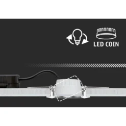 Paulmann LED-Einbauspot Nova Coin Smart weiß CCT 3er 8,4 cm