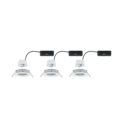 Paulmann LED 3er Nova Coin weiß matt rund schwenkbar 4.000K
