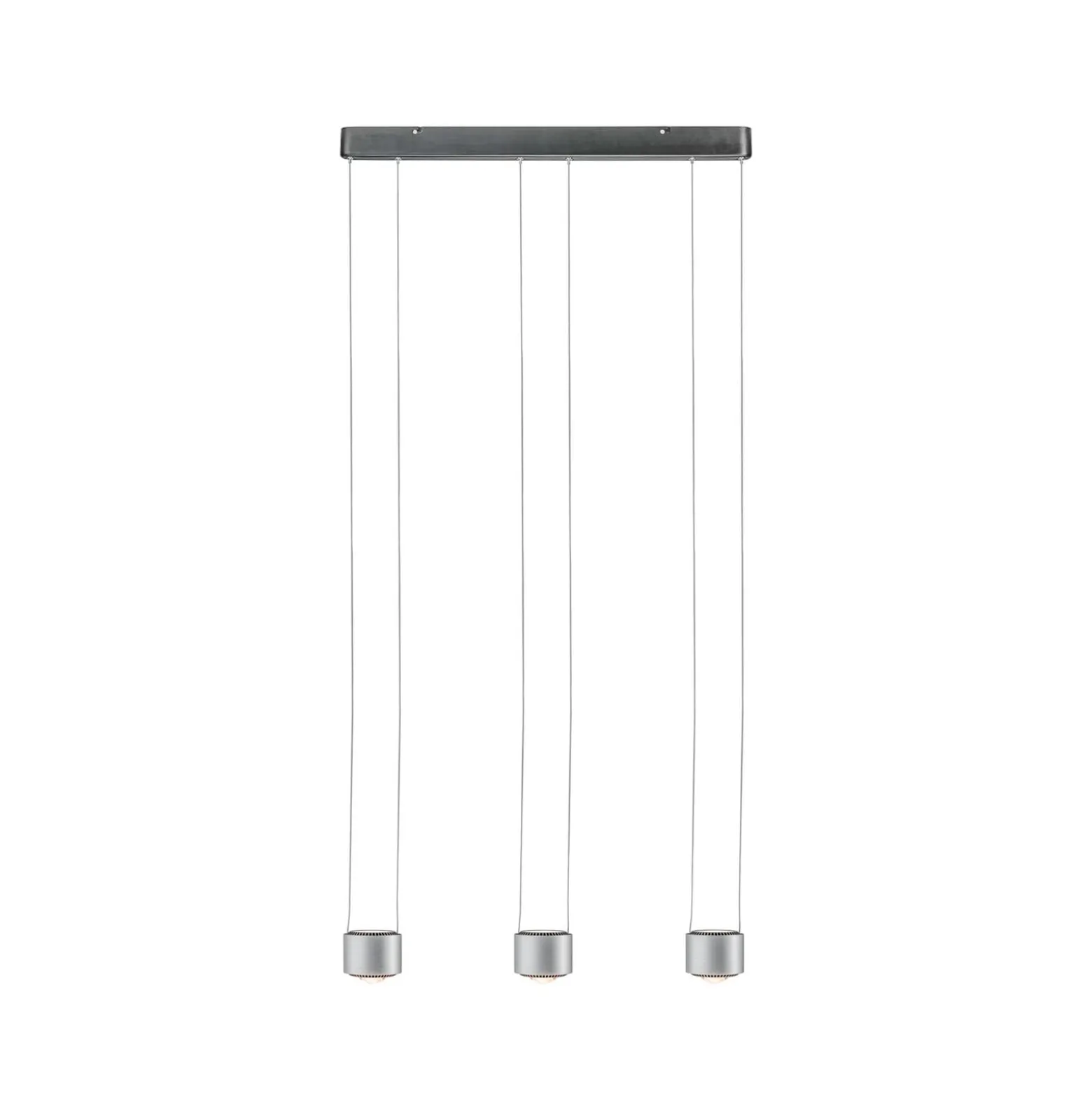 Paulmann LED-Hängelampe Aldan, aluminium, dimmbar, 3-flg.