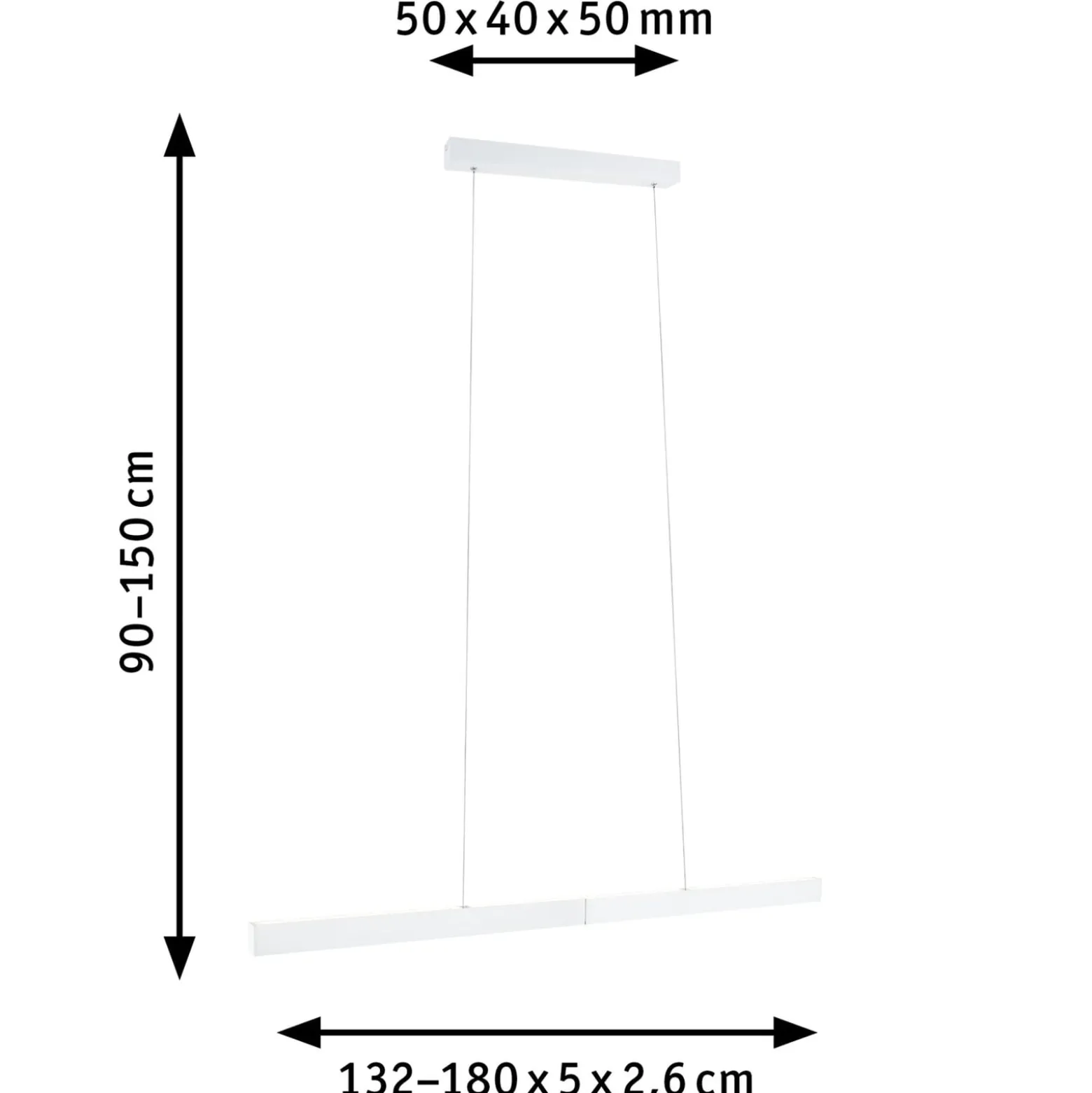 Paulmann LED-Hängelampe Aptare, schwarz, 2700K, smart, dim.