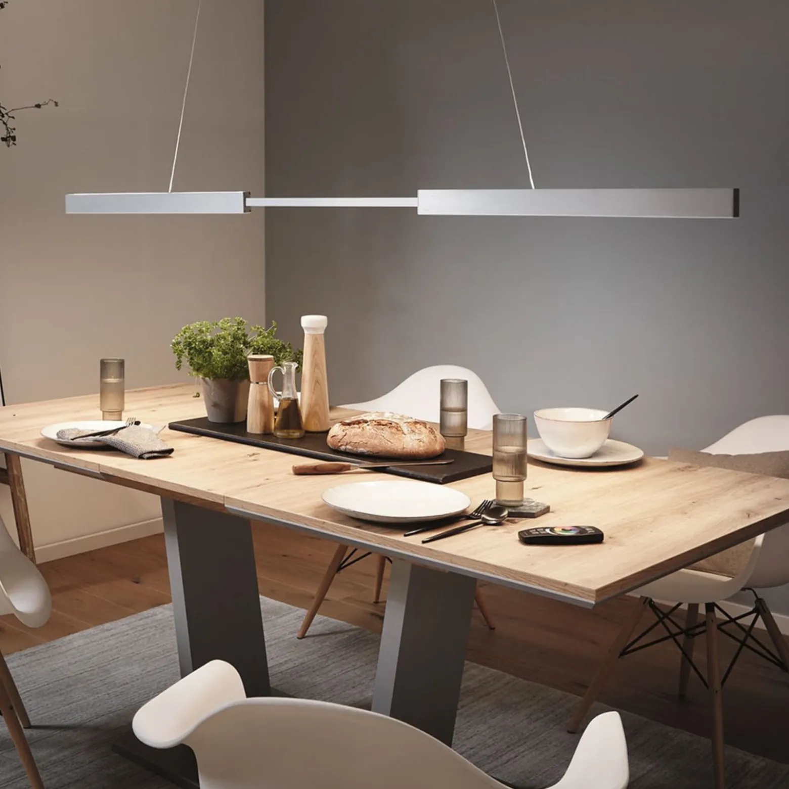 Paulmann LED-Hängelampe Aptare, alu, 2700K, smart, dim.