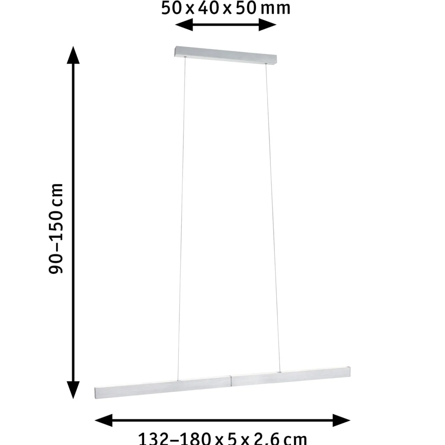 Paulmann LED-Hängelampe Aptare, alu, 2700K, smart, dim.