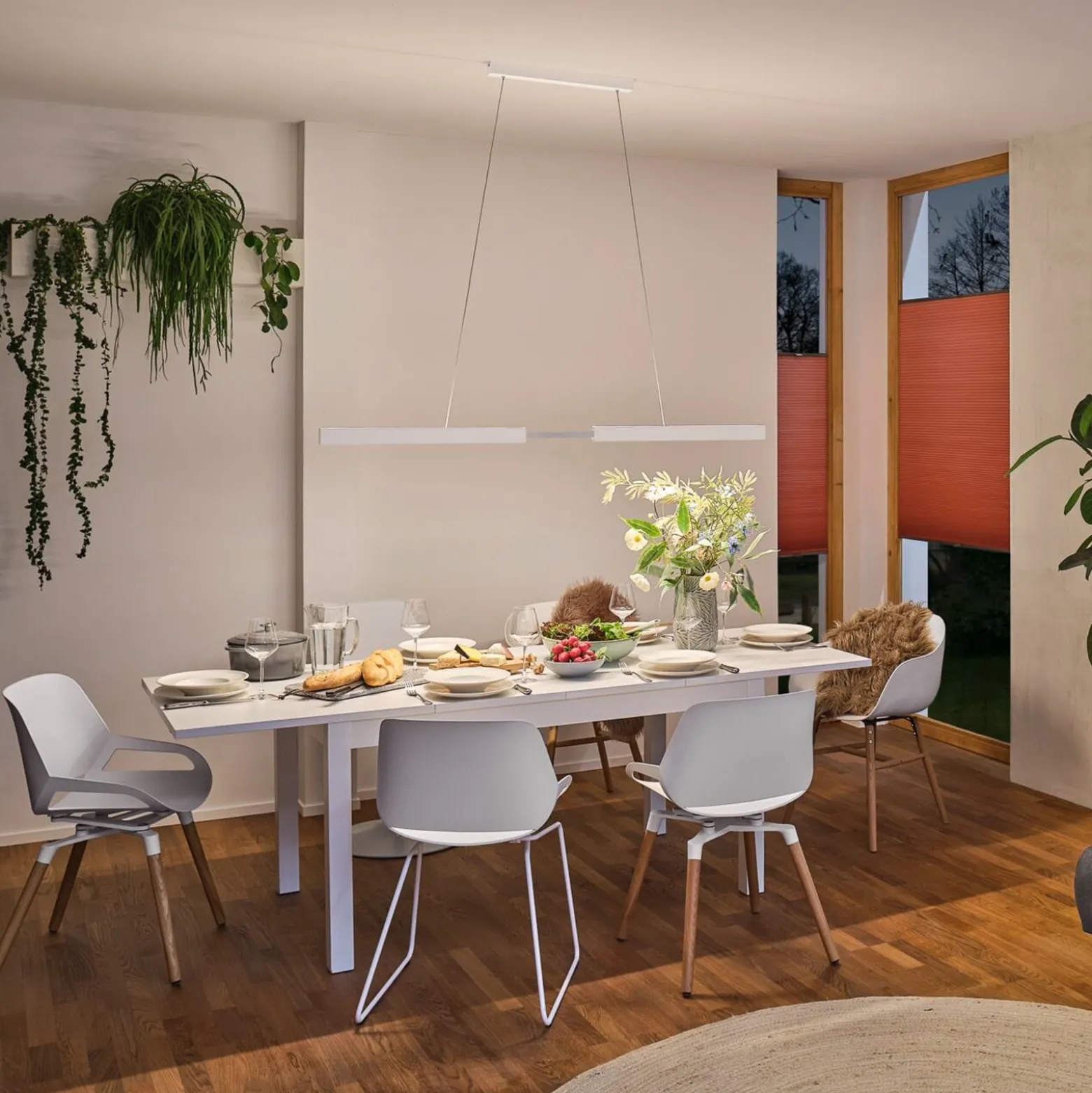 Paulmann LED-Hängelampe Aptare, weiß, 2700K, smart, dim.