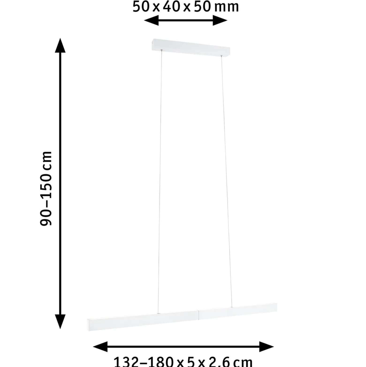 Paulmann LED-Hängelampe Aptare, weiß, 2700K, smart, dim.