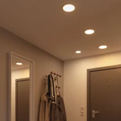Paulmann LED-Panel Areo 3.000K rund chrom 11,8cm