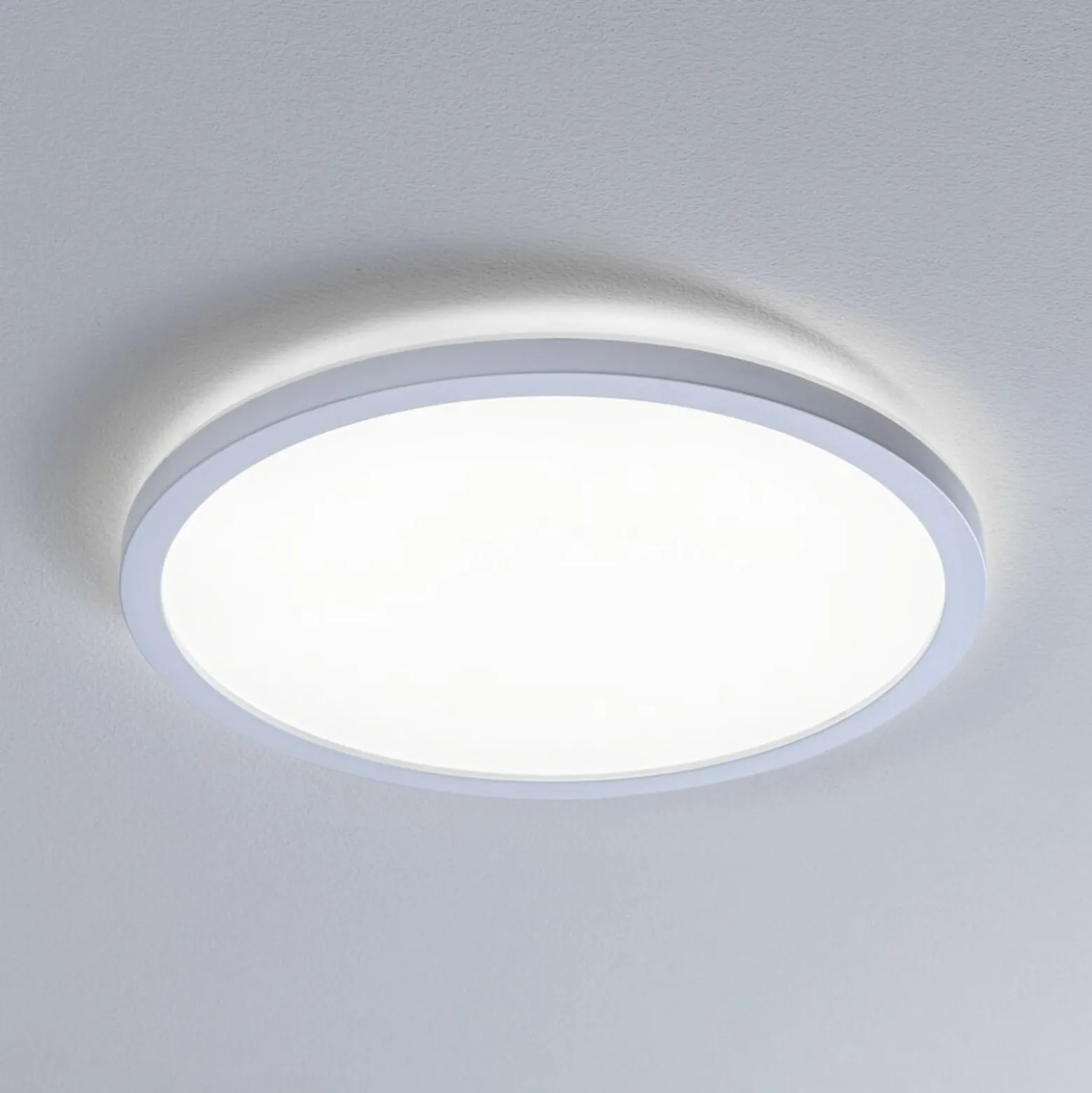 Paulmann LED-Panel Atria Shine, Ø29cm weiß IP44 4000K an/aus