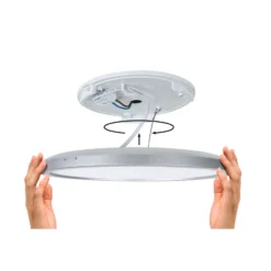 Paulmann LED-Panel Atria Shine Ø29cm weiß IP44 3000K an/aus