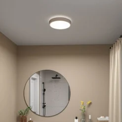 Paulmann LED-Panel Cosara, Ø 30 cm, beige, IP44, 3000K