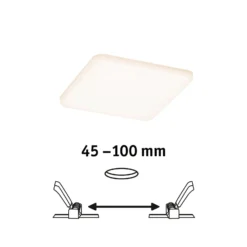 Paulmann LED-Panel Veluna 3.000K eckig 12,5 cm