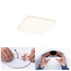Paulmann LED-Panel Veluna 3.000K eckig 12,5 cm