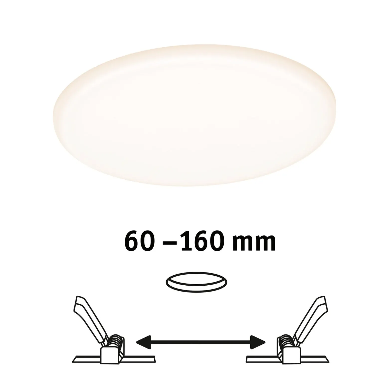Paulmann LED-Panel Veluna rund CCT ZigBee 18,5cm