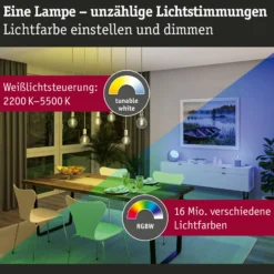 Paulmann LED-Rustika Zigbee E27 6,3W RGBW dim gold
