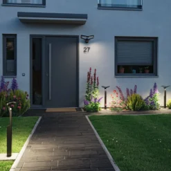 Paulmann LED-Sensor-Außenwandleuchte Alara, anthrazit, IP44