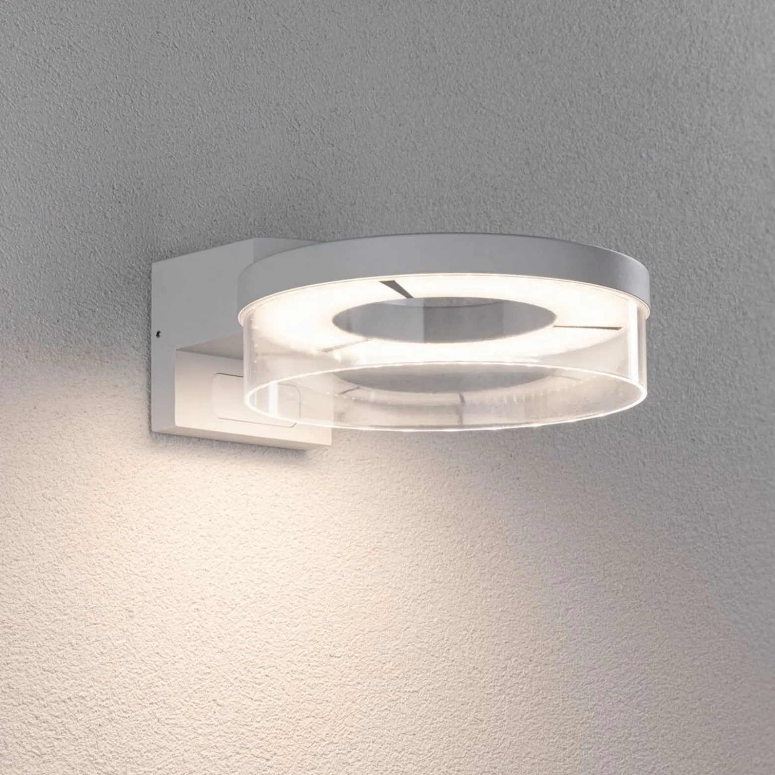 Paulmann LED-Sensor-Außenwandleuchte Capera weiß Metall IP44