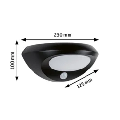 Paulmann LED-Solar-Außenwandlampe Sorova, Sensor, anthrazit