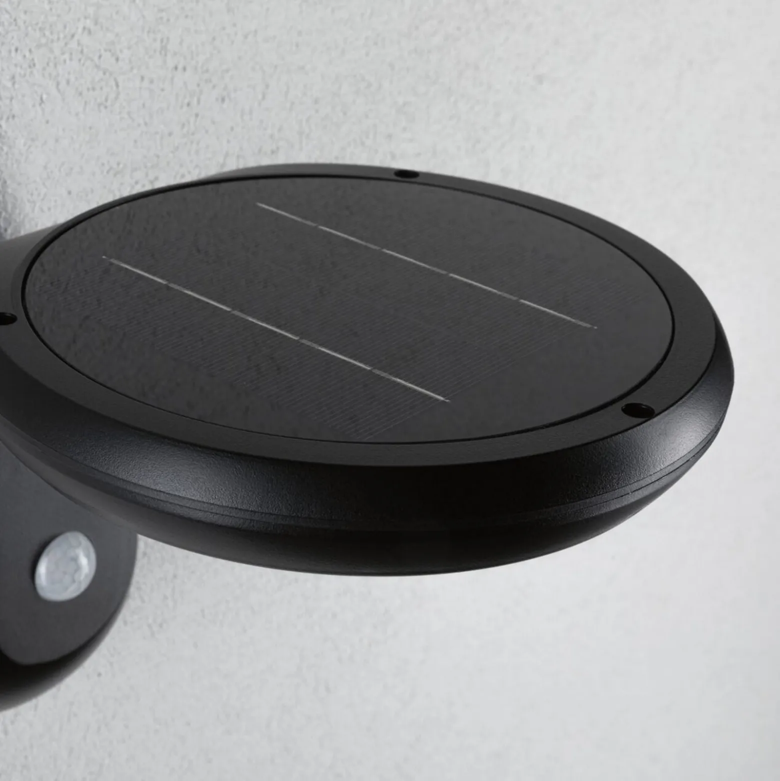 Paulmann LED-Solar-Außenwandlampe Diskola, Sensor, anthrazit