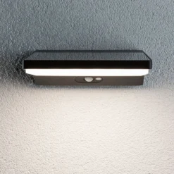 Paulmann LED-Solar-Wandlampe Ronas, Sensor, Tiefe 25