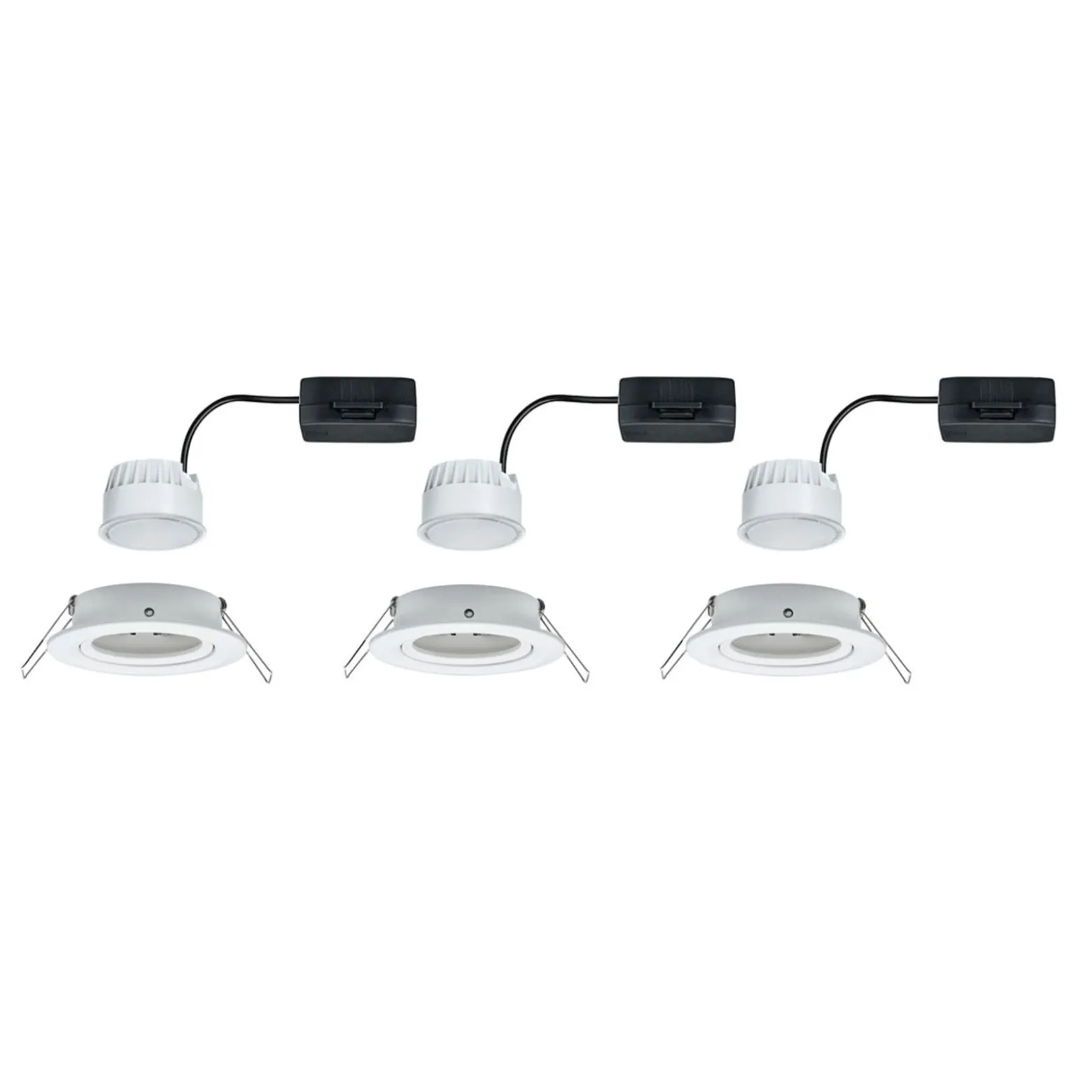 Paulmann LED-Spot Nova Coin 3er weiß schwenkbar 2.700 K