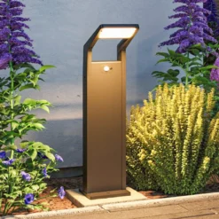 Paulmann LED-Wegeleuchte Juntea, Alu, anthrazit, Sensor