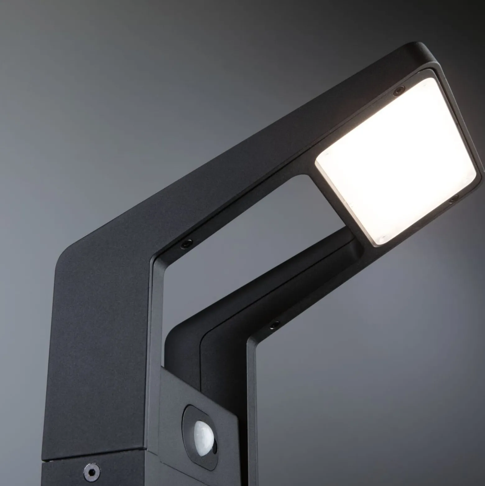 Paulmann LED-Wegeleuchte Juntea, Alu, anthrazit, Sensor