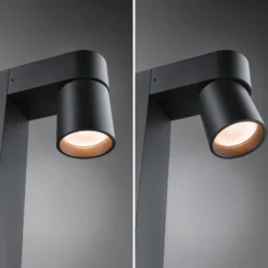 Paulmann LED-Wegeleuchte Kimu 2, anthrazit, 2-fl., 3.000 K