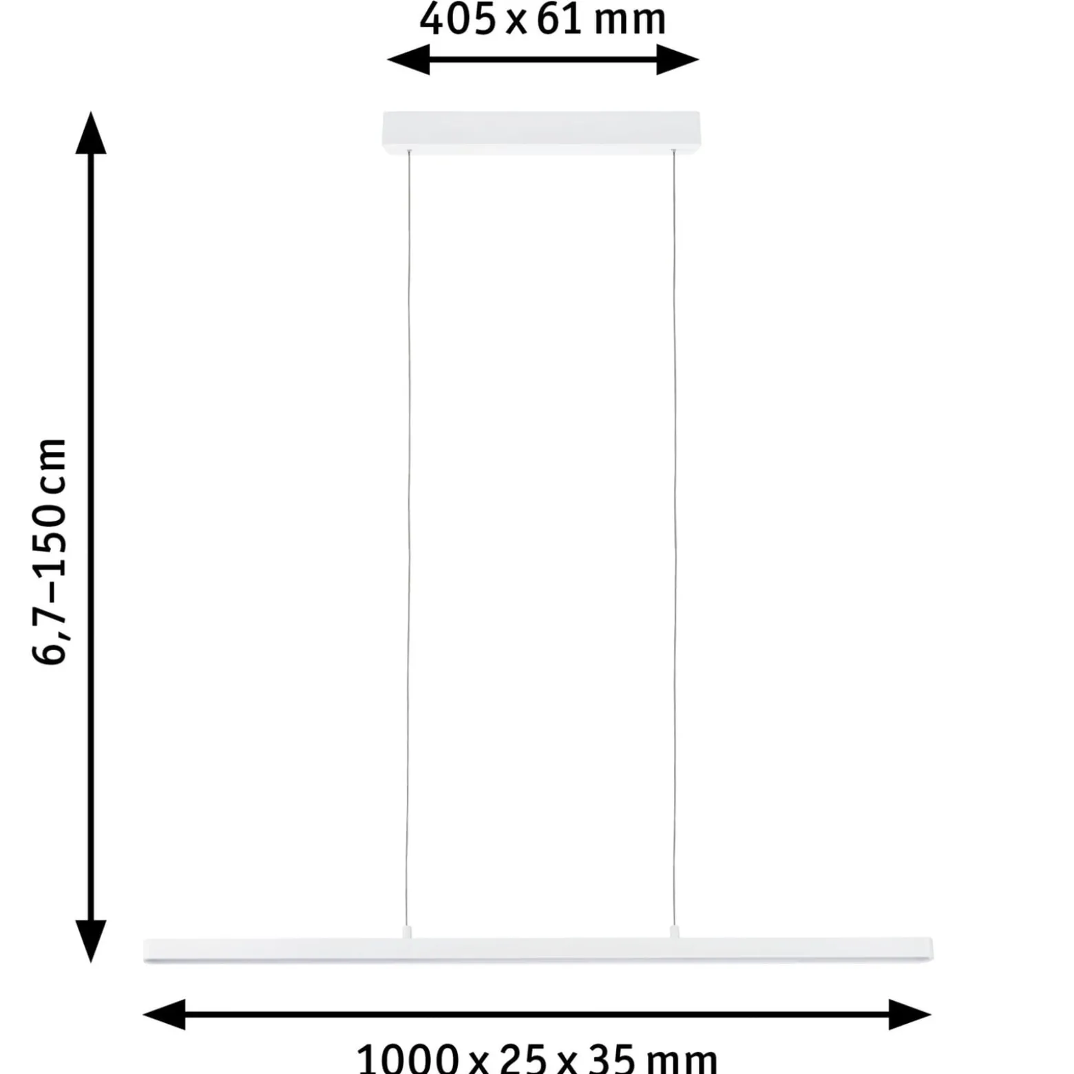 Paulmann Lento LED-Pendel ZigBee CCT dim weiß