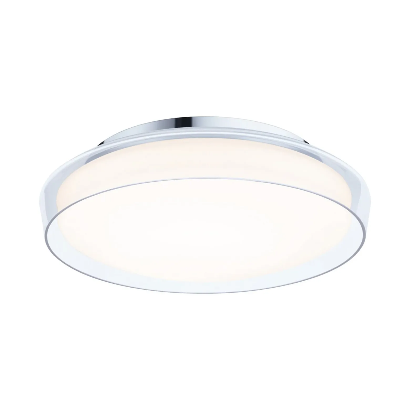 Paulmann Luena LED-Deckenlampe, IP44, chrom, Ø 35 cm